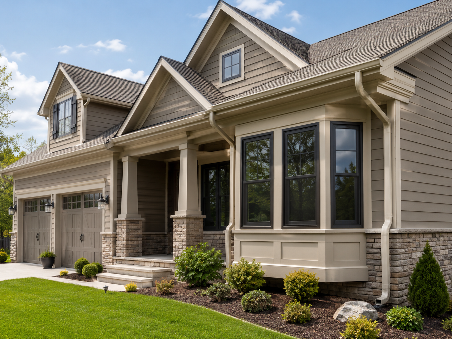 Color-matched gutter upgrades