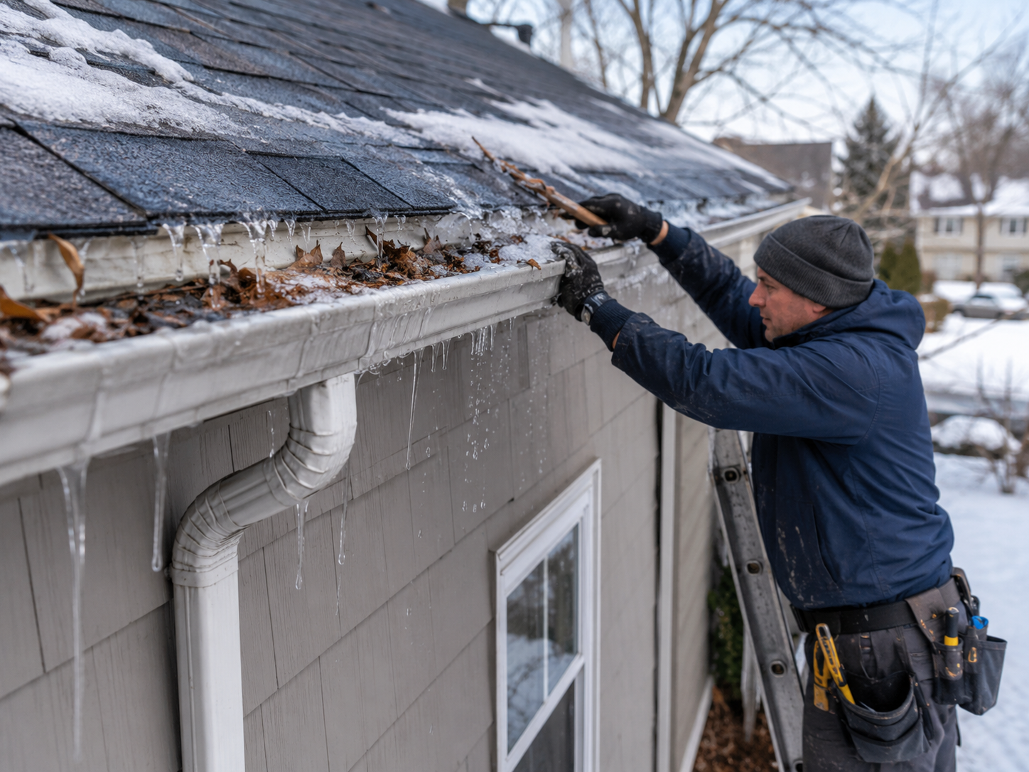 Overflow and ice gutter fixes