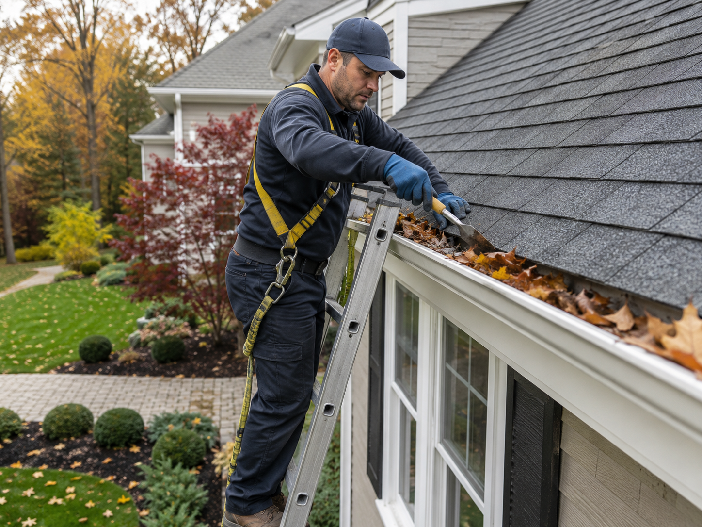 Seasonal gutter service